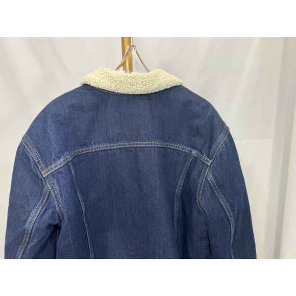 Levi’s Sherpa Denim Jacket L | Cozy Fall Layering Retro 90s Vibe - Picture 12 of 12